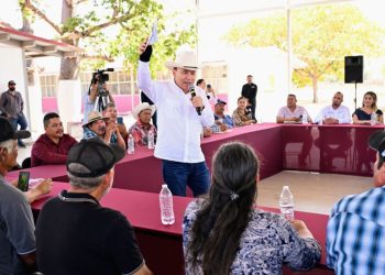 Gobernador Durazo respalda al Fuerte Mayo y asegura agua para el campo