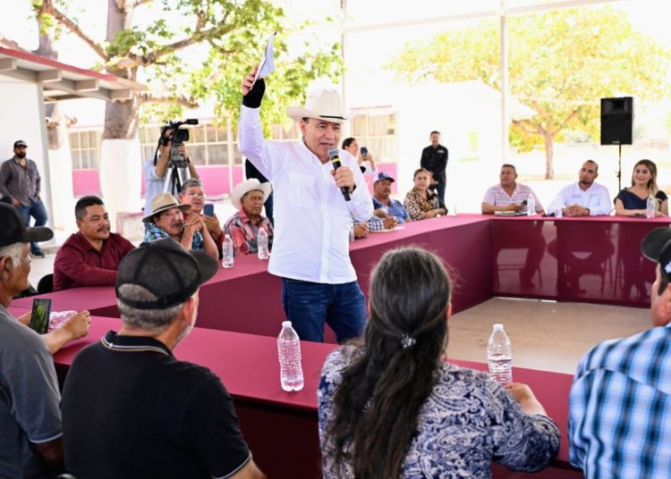 Gobernador Durazo respalda al Fuerte Mayo y asegura agua para el campo