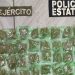 Acciones de combate al delito de la Policía Estatal y Defensa incautan narcótico en Caborca