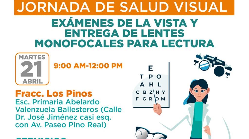 Llevará Gobierno de Hermosillo Jornada de Salud Visual al fraccionamiento Los Pinos