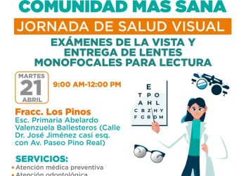 Llevará Gobierno de Hermosillo Jornada de Salud Visual al fraccionamiento Los Pinos