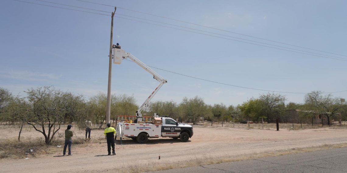 Beneficiarán a través del programa “Iluminando Guaymas a familias del valle