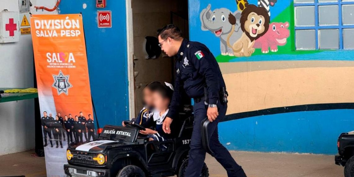 Policía Estatal fomenta entre la niñez de Yécora el rechazo a toda forma de violencia