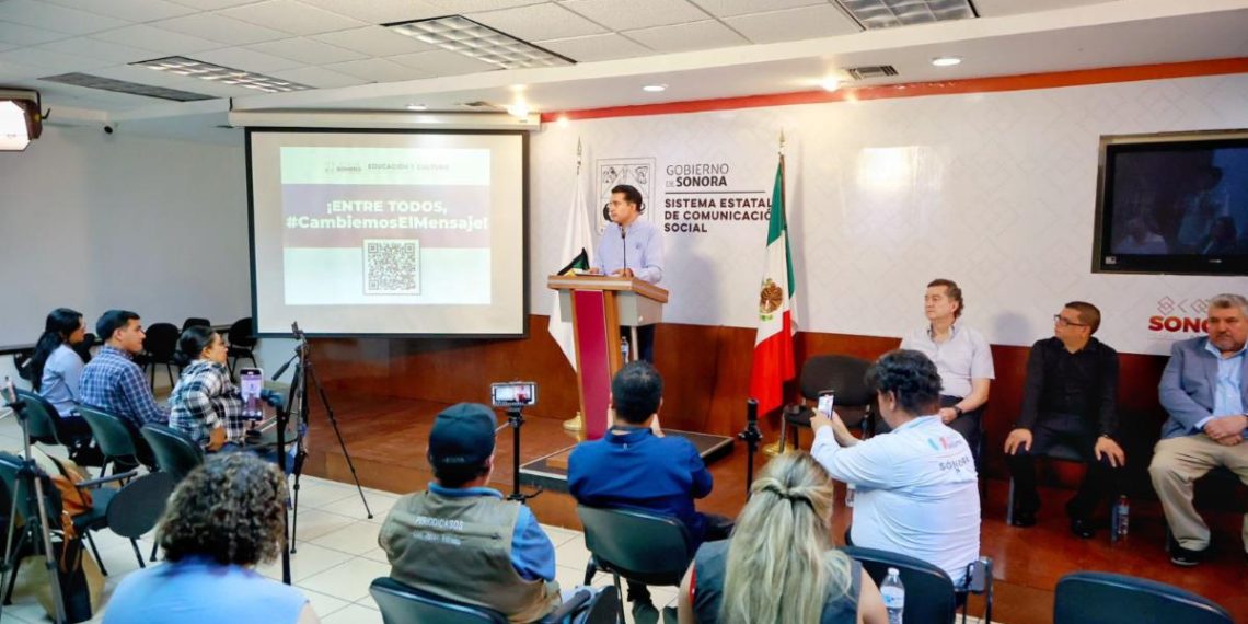 Presenta Gobierno de Sonora la campaña “Cambiemos el Mensaje”: SEC