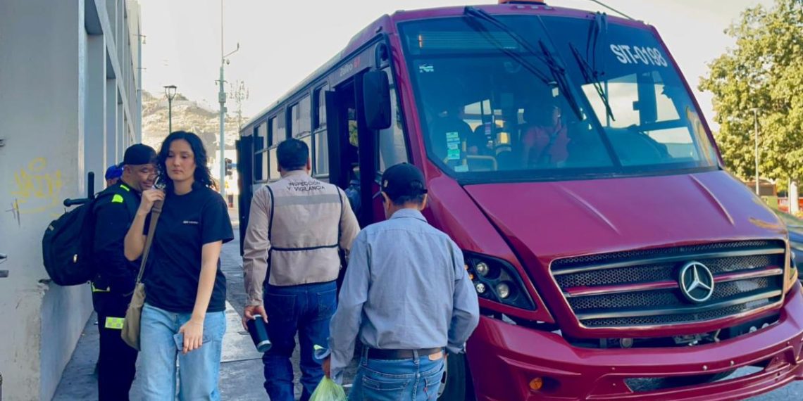 Gobierno de Sonora supervisa el encendido de aire acondicionado en el transporte urbano de distintos municipios