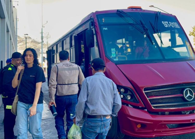 Gobierno de Sonora supervisa el encendido de aire acondicionado en el transporte urbano de distintos municipios