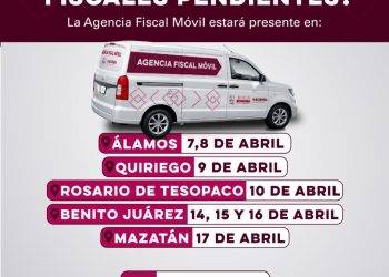 Refuerza Gobierno de Sonora atención fiscal en el sur con unidad móvil