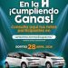 Este martes 28 de abril será el gran sorteo de dos autos eléctricos ¡En la H, Cumpliendo Ganas!