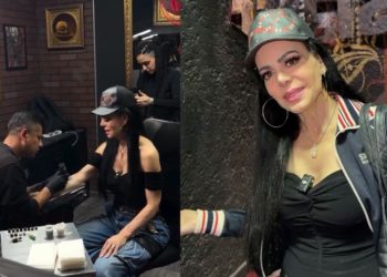 Maribel Guardia cumple su palabra y se tatúa en honor a Julián Figueroa