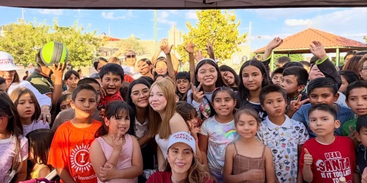 Celebra Marcela MAVAL el Día del Niño con más de 300 niñas y niños en la colonia Flores Magón