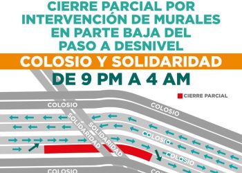 Iniciarán trabajos de intervención de mural en paso a desnivel Colosio y Solidaridad a partir de este domingo 19