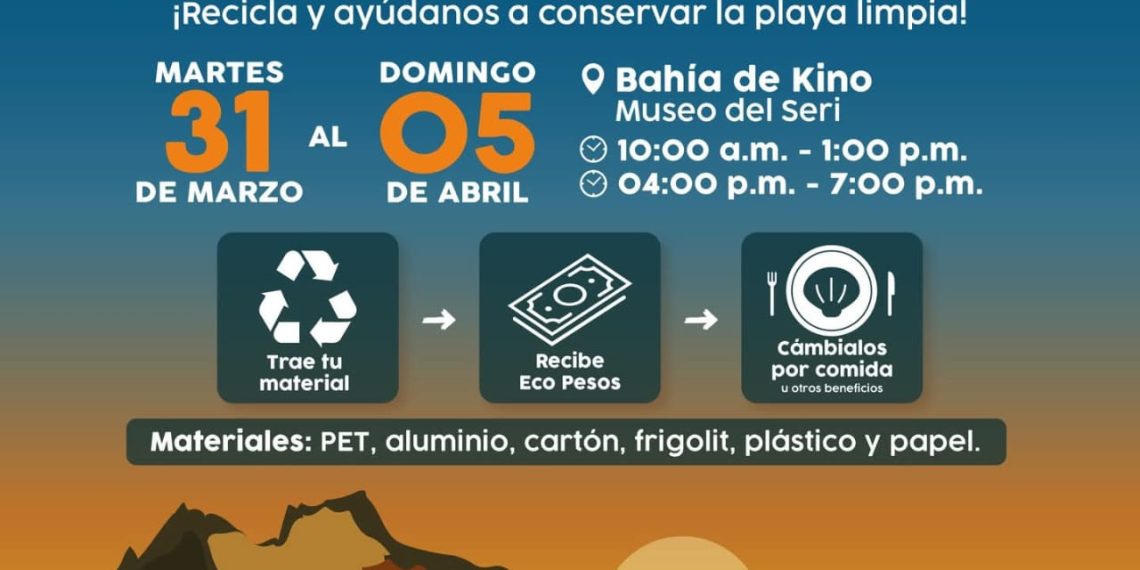 Invita Gobierno de Hermosillo a reciclar, contribuir al medio ambiente y ganar beneficios durante Semana Santa