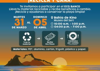 Invita Gobierno de Hermosillo a reciclar, contribuir al medio ambiente y ganar beneficios durante Semana Santa
