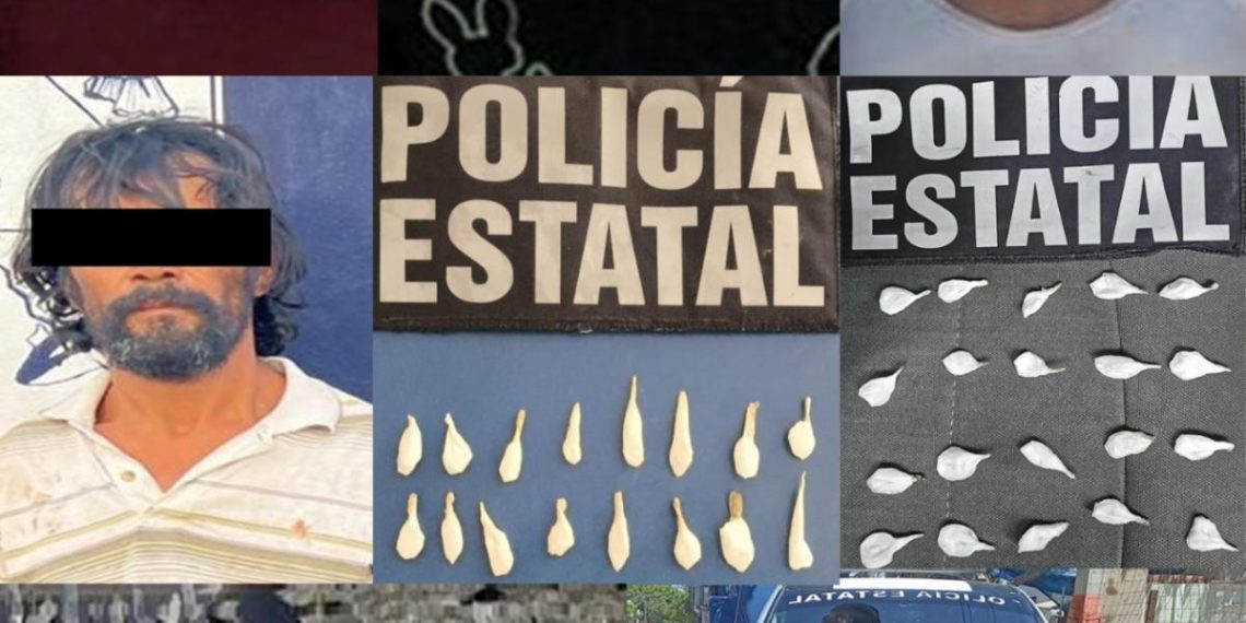 Incauta Policía Estatal y SEMAR más de 180 envoltorios de narcótico en Estación Corral