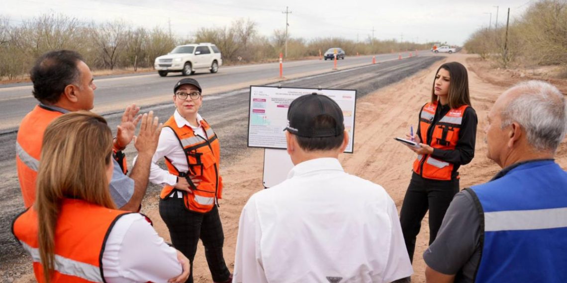 Avanza carretera Hermosillo–Bahía de Kino en beneficio directo para las y los sonorenses