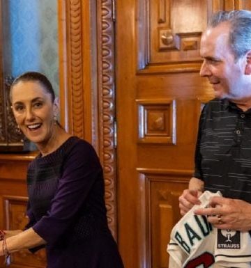 Sheinbaum recibe a directivos y jugadores de las Grandes Ligas
