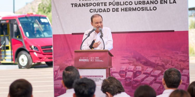 Con más de 400 unidades y subsidio de 4 mil millones, Gobernador Durazo fortalece el transporte público en Sonora