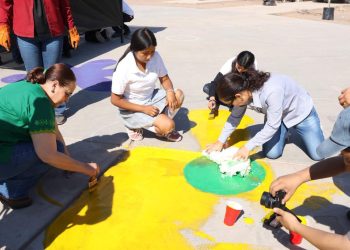 Realizan Jornada Nacional de Tequios por la Tierra y Murales Mundialistas