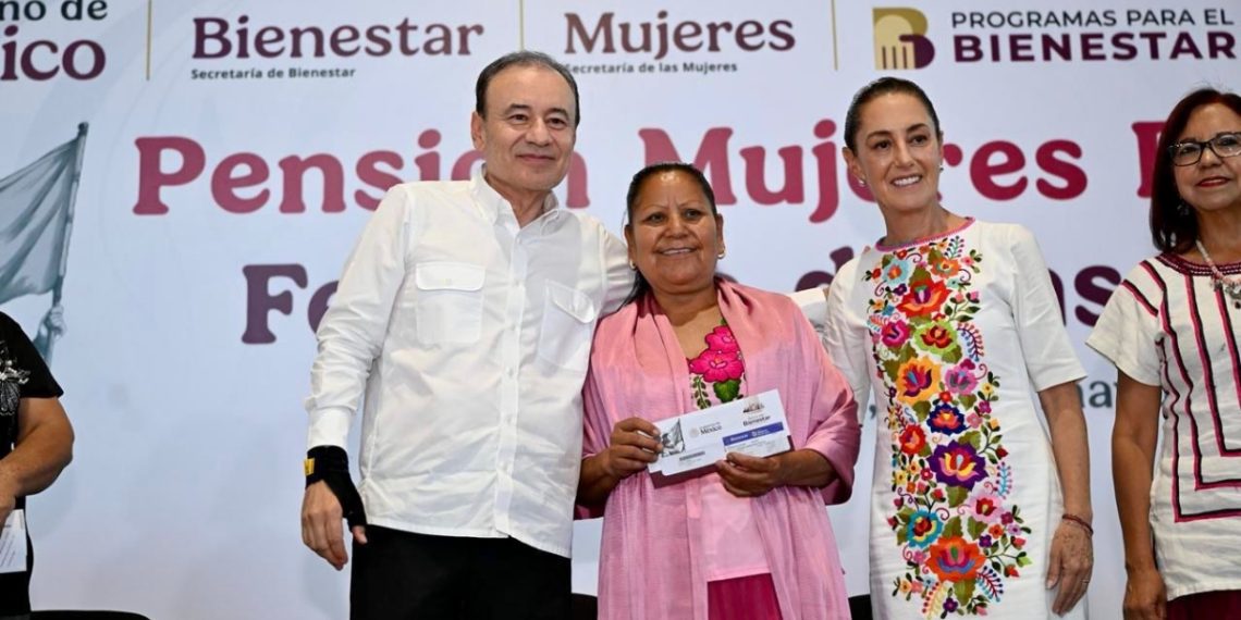 Sheinbaum y Durazo respaldan a más de 70 mil mujeres sonorenses con Pensión Bienestar