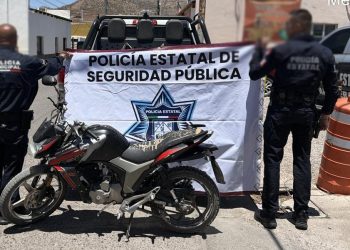 Recupera Policía Estatal moto robada y asegura narcótico en Magdalena