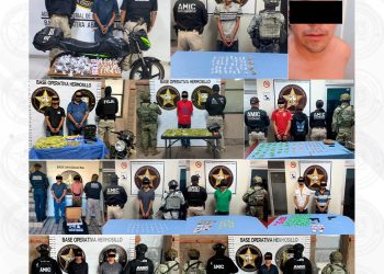FGJES ejecuta diversos cateos; asegura drogas y armas en Hermosillo, Cajeme, Navojoa y Magdalena de Kino