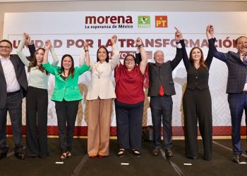 Morena, PT y PVEM acuerdan mantener la coalición rumbo a las elecciones de 2027, para seguir haciendo historia