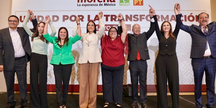 Morena, PT y PVEM acuerdan mantener la coalición rumbo a las elecciones de 2027, para seguir haciendo historia