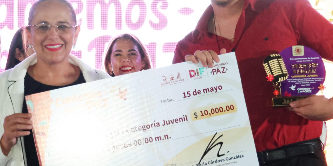 Realiza Ayuntamiento de Guaymas la final del certamen “Cantemos por la paz”