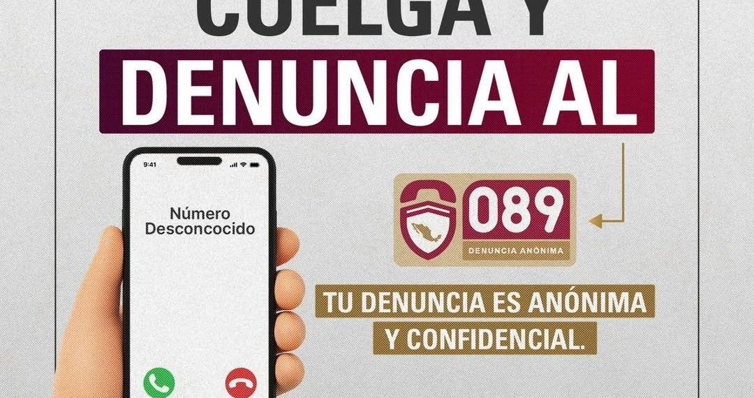 Colgar y denunciar la extorsión al 089 puede hacer la diferencia