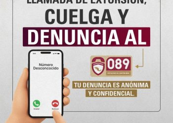 Colgar y denunciar la extorsión al 089 puede hacer la diferencia
