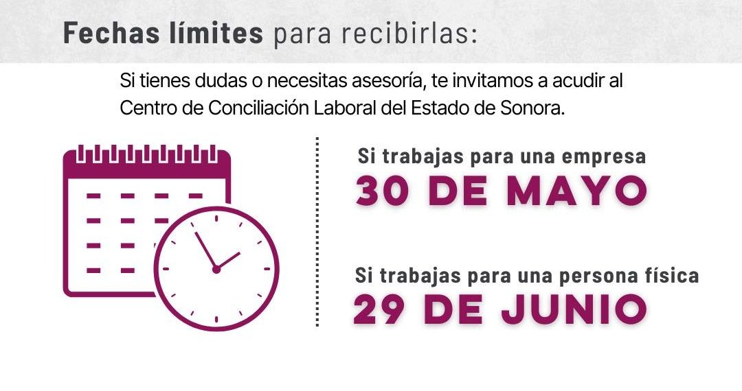 Gobierno de Sonora informa fechas para el pago de utilidades