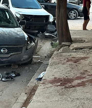 FGJES investiga choque que dejó lesionados a dos menores en Hermosillo