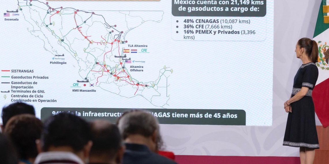Presidenta Sheinbaum presenta el Plan de Gasoductos para México con una inversión de más de 140 mil mdp hacia el 2030