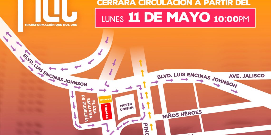 Será cerrado a la circulación un tramo de la calle Rosales a partir del lunes 11 de mayo