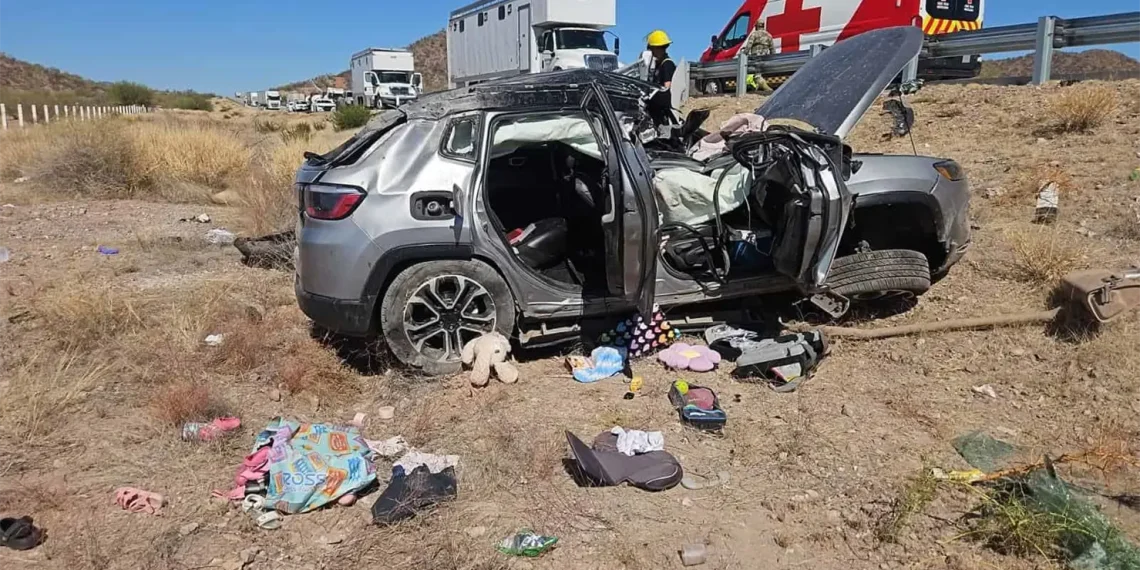 Muere niña de 5 años tras accidente en Libramiento de Guaymas