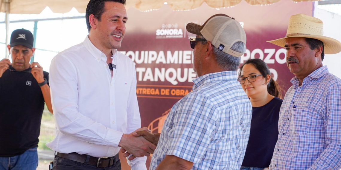 Secretaría de bienestar fortalece acceso al agua potable con obra hidráulica en Molino de Camou
