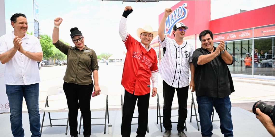 Arranca Gobernador Durazo modernización del estadio de Los Mayos “Ciclón” Echeverría