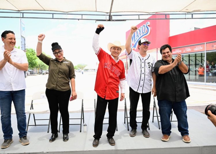 Arranca Gobernador Durazo modernización del estadio de Los Mayos “Ciclón” Echeverría