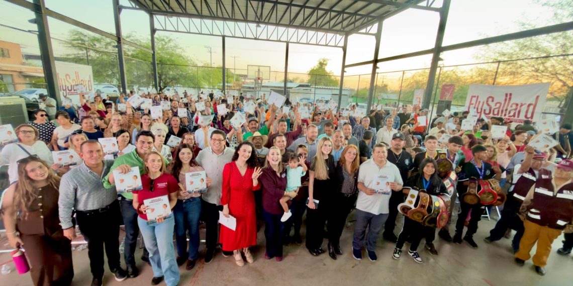 Ely Sallard consolida su liderazgo ciudadano al encabezar exitosa asamblea informativa “Sonora se transforma”