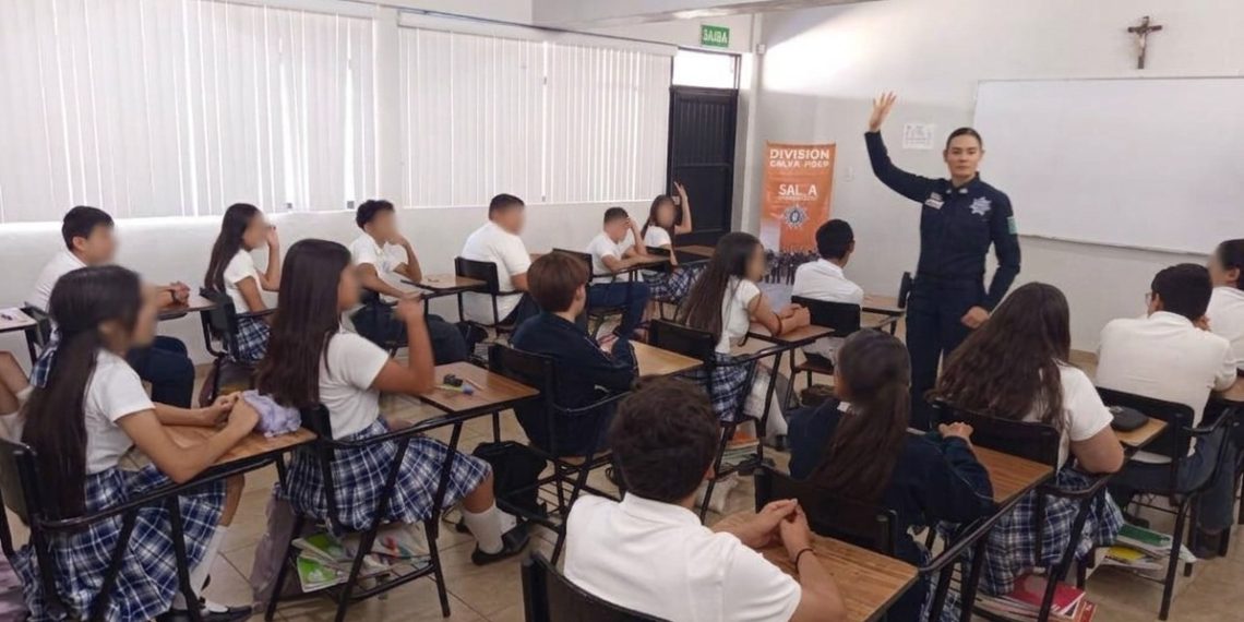 Llama División SALVA de Policía Estatal a juventudes a rechazar la violencia y promover la cultura de paz