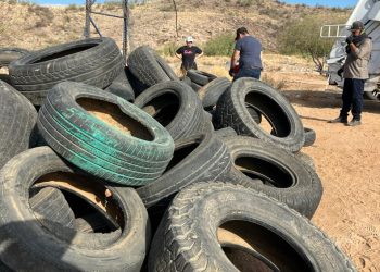 Acopia Gobierno de Hermosillo 639 llantas en Llantatón por tu Salud en La Campiña
