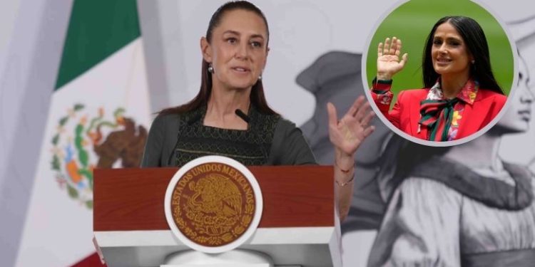 Sheinbaum: Salma Hayek fue invitada de la FIFA en el Mundial