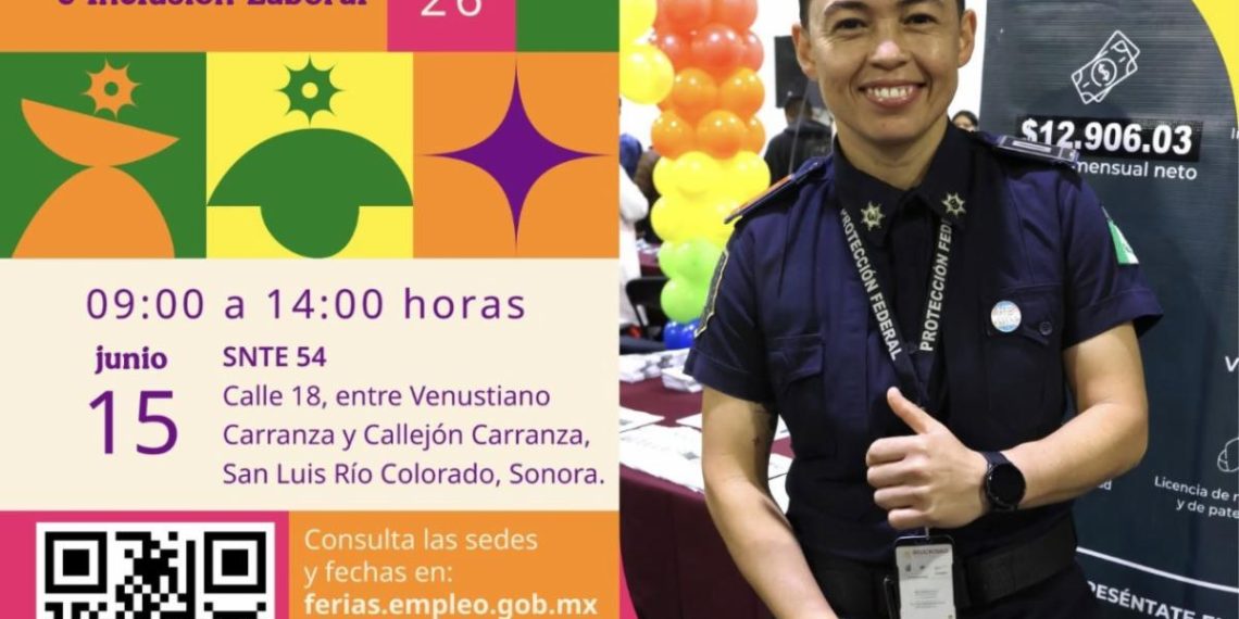 Gobierno de Sonora invita a Feria Nacional de Empleo para la Diversidad e Inclusión Laboral en San Luis Río Colorado