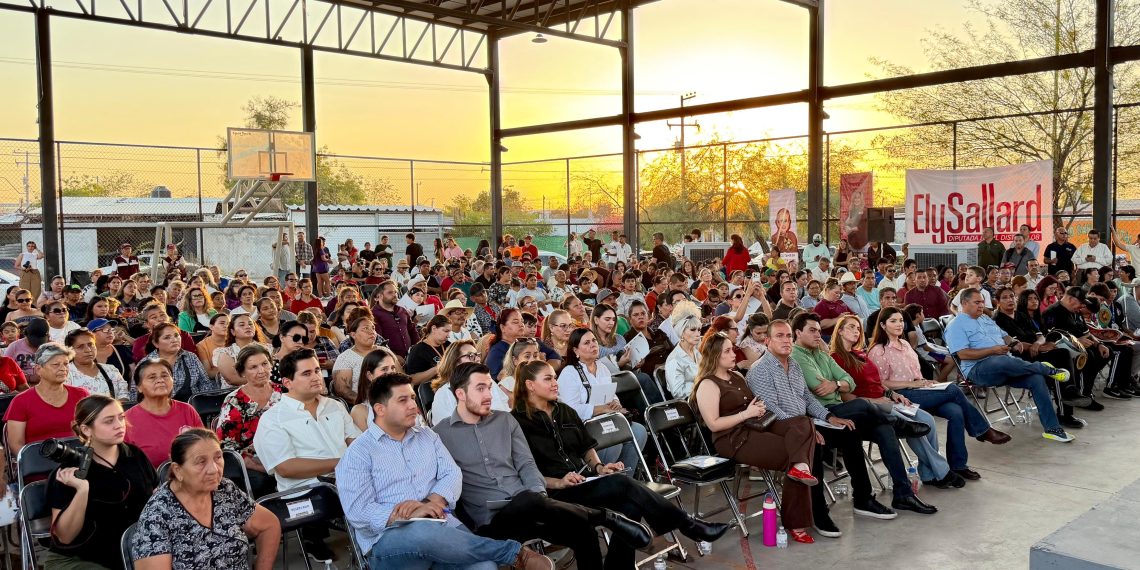 Ely Sallard consolida liderazgo ciudadano al encabezar asamblea Informativa “Sonora se Transforma”