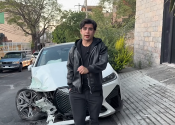 Aarón Mercury relata cómo perdió el conocimiento tras chocar su auto de lujo