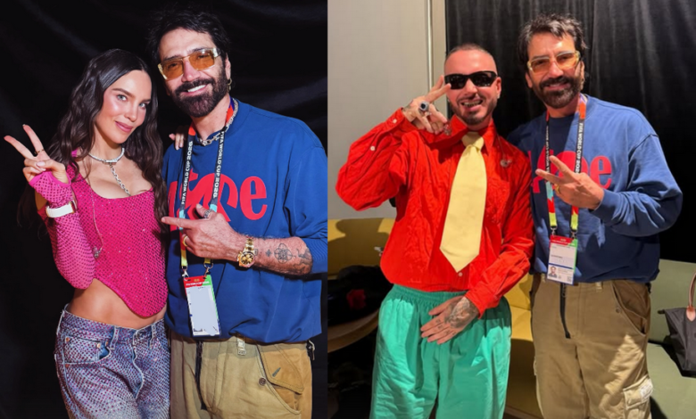 Alejandro Fernández comparte inéditas imágenes con Belinda, Salma Hayek, Maná y J Balvin