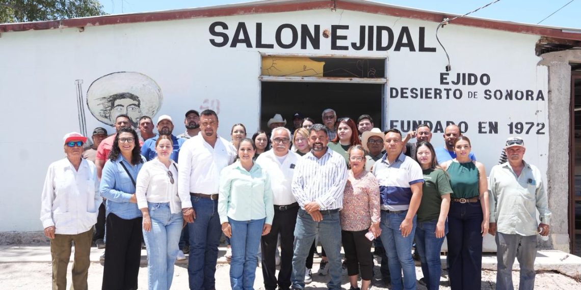 Productores del Ejido Desierto de Sonora impulsan acciones para fortalecer la eficiencia hídrica y la productividad agropecuaria