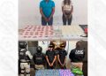 Operativos conjuntos en Cajeme y Nogales dejan cuatro detenidos, narcóticos y un arma de fuego asegurados
