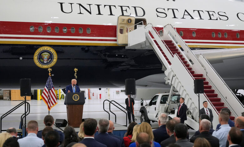 Trump presenta el nuevo avión presidencial Air Force One