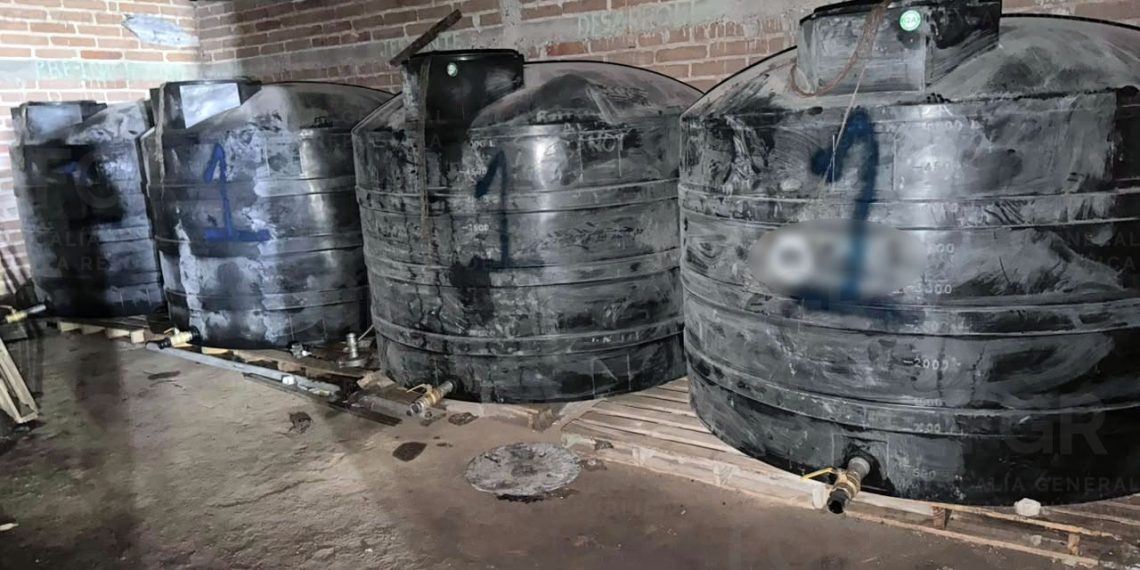 Asegura FGR 23 mil litros de hidrocarburos en cateo